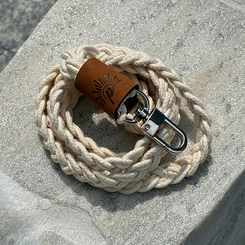 Phone Strap Areia do Mar em cordão cru